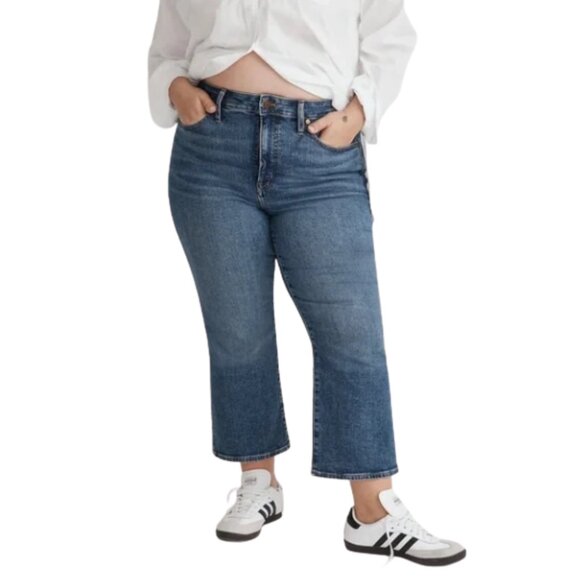 Madewell Cali Demi Boot Denim Jeans Size 22W - Picture 1 of 13